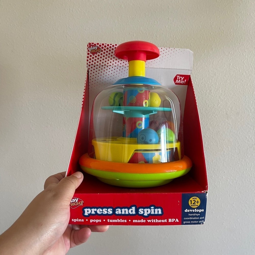Nib Baby toy spin to pop